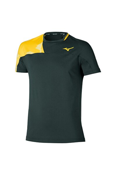 MIZUNO Ανδρικό T-shirt Daybreakers Shadow FW 2025 - Μαύρο/Κίτρινο - S