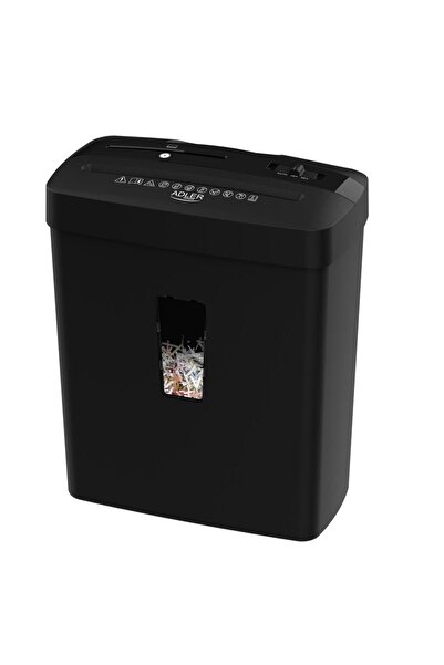 adler AD 1037 Document Shredder, 6 Sheets, P-4, Black