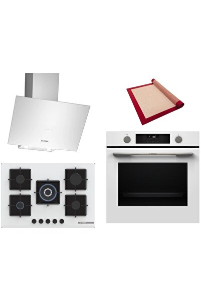 Bosch Beyaz 3 lü Ankastre Set 595 ( HUA736EV0T - PNQ7B2P31O - DWK64PJ20T ) 75...