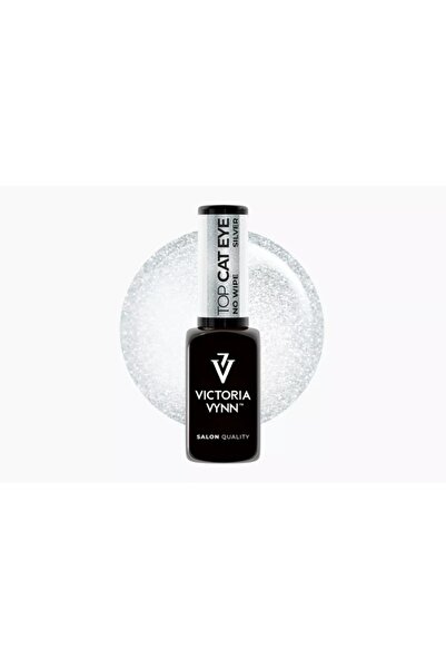 VICTORIA VYNN Ojă Top Cat Eye Argintie Fără ștergere 8ml