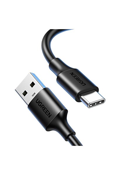 Ugreen USB-C to USB-A 3A QC Hızlı Şarj Kablosu 1 Metre - Siyah