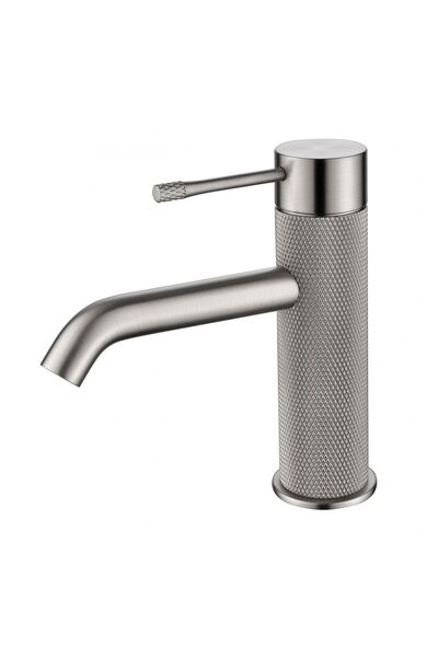 Milano Plus Ciro Basin Mixer Brushed Nickel Bathroom Sink Faucet Tap
