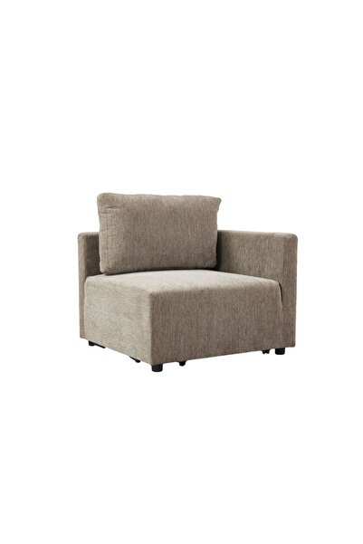 Danube Home Benjo Corner Wedge Fabric Modular Sofa | Single Seater Chair | L9...