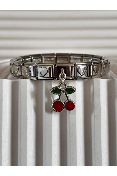 bijoux uniques سوار إيطالي على شكل قلب ساحر