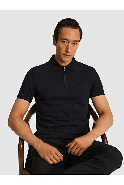 Cacharel Black Slim Fit Basic T-Shirt 50332271-Vr046