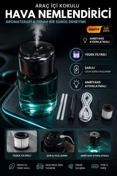 Subzero HUMİDİFİER ARAÇ İÇİ KOKULU HAVA NEMLENDİRİCİ