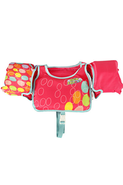 MC Micostore Vesta de inot cu maneci pentru Copii, Reglabila, Swim Safe, Roz,...