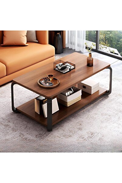 HoMeY furniture Coffee table from Taimei, made of wood and metal, with double...