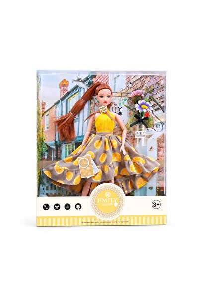 Avaleea Papusa Fashion Pentru Copii 30 CM Cu Rochie Eleganta Si Par Lung, Pap...