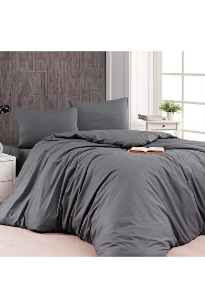 Beauty Home Παπλωματοθήκη υπέρδιπλη μονόχρωμη Art 1999 230x250 Ανθρακί