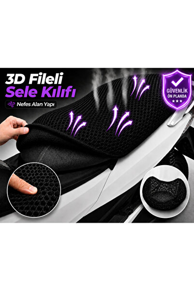 Vi Caro Husa scaun motociclete Rutec Capri 125 Husa scaun din plasa 3D Protec...