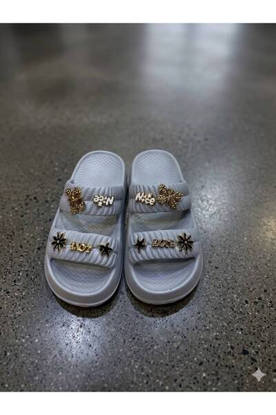 mikam Women's Slippers with Stone Accents Are Suitable for Everyday and Beach...