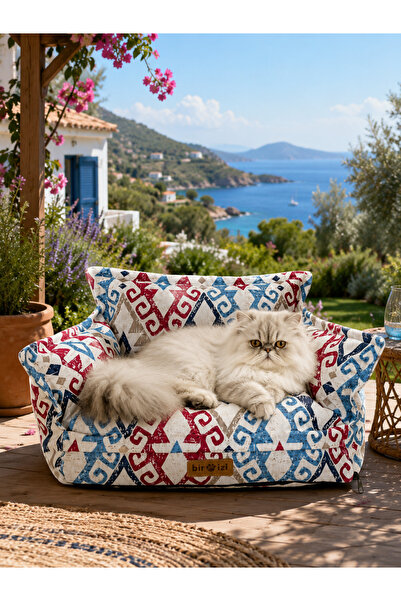 Bir Pati İzi Kedi ve Köpek Koltuğu Tamamen Fermuarlı Çıkarılabilir İç Minder ...