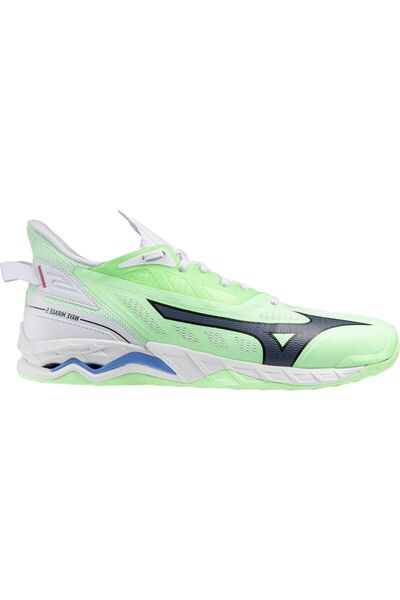 MIZUNO Обувки за хандбал Wave Mirage 5 SS 2025-Ментово зелено/Черно-45