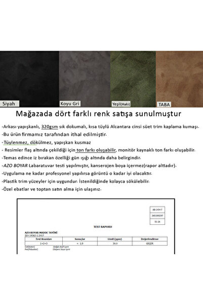 GCP German Car Parts Gray Anthracite Alcantara Coating Fabric - Alcantara Fabric Coating