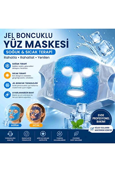 Als Yüz İçin Soğuk Terapi Maskesi – Jel Boncuklu Buz Maskesi | Göz Altı Şişli...
