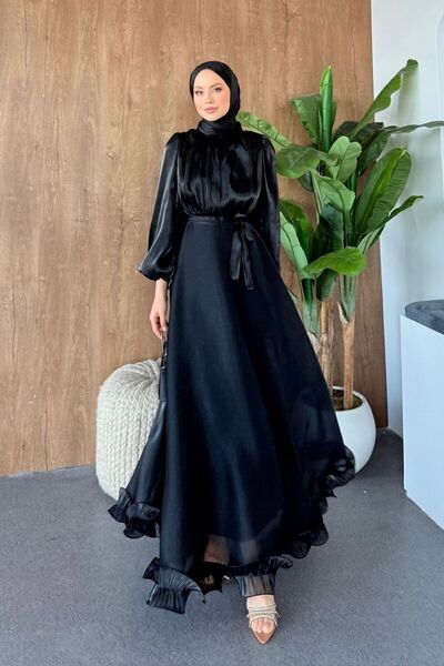 Sezi Moda Giyim Virella Fırfırlı Abiye