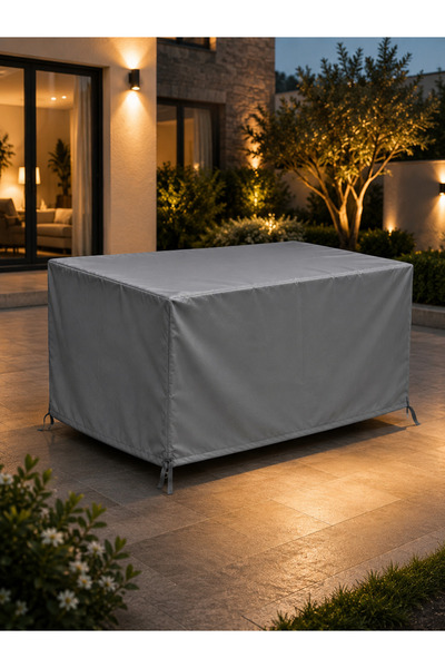 PARİONETTE Bahçe Masa Sandalye Koruma Brandası 160x160x80 cm Su Geçirmez Tam ...