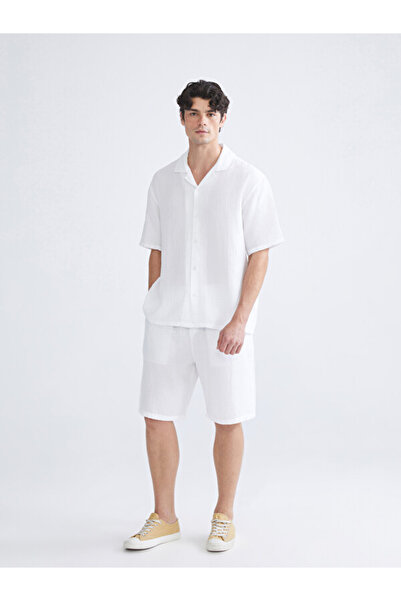 LC Waikiki Shining Choices by Shining Store Rahatkalıp Muslin Men's Shorts