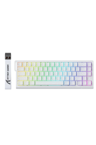 Attack Shark X68 HE Linii Albe