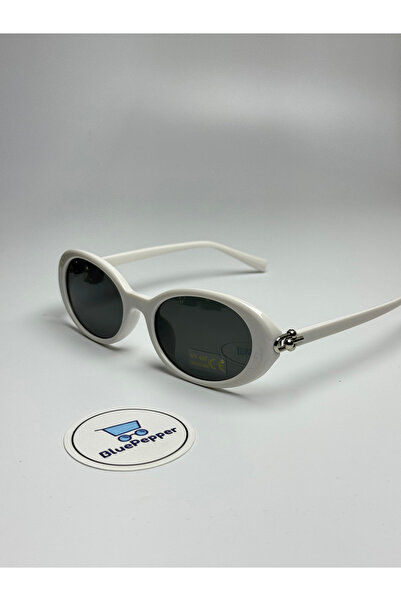 BluePepper Tiferla |   Sunglasses Oval Black Glass |   Bone White Frame |   U...