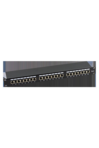 ASYTECH Networking Patch Panel 1U, FTP cat6, 24 porturi RJ45 - ASY-PP-FTP6-24