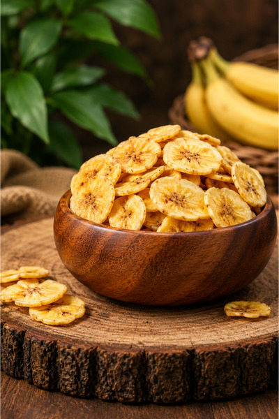 Natura Şifa 1 kg Dried Banana 100% Natural, No Additives, Premium Quality Dri...