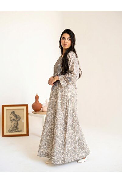 AFandina High Quality Material Made Jalabiya with Embroidery Touches Sa - 110