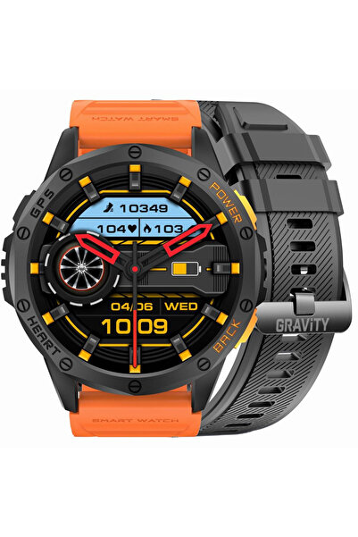 Gravity SMARTWATCH BĂRBĂTESC GT24-3 - LANTERNĂ, CUREA SUPLIMENTARĂ (sg033c)
