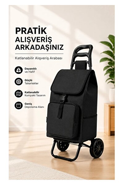 CEZVE HOME Ses Yapmaz Tekerlekli Su Geçirmez Çantalı Alüminyum Gövdeli Katlan...