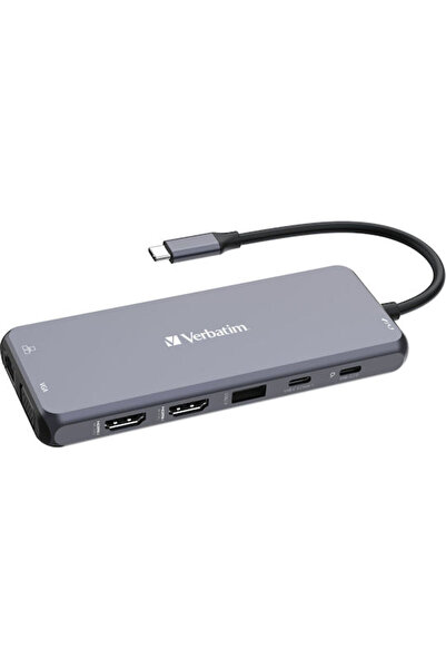 Verbatim USB-C Pro CMH-14 Σταθμός σύνδεσης USB-C με HDMI 4K, PD, Ethernet και...