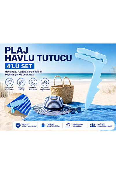 kezi Plaj Havlu Tutucu