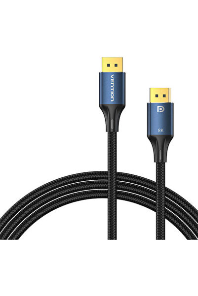 Vention Καλώδιο DisplayPort Αρσενικό - DisplayPort Αρσενικό 1μ Μπλε (HCELF)