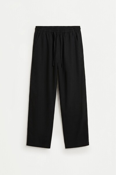 LEFTIES Ketenli baggy jogger pantolon