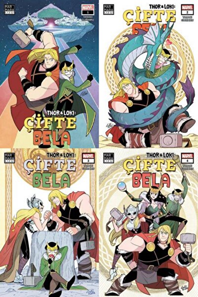 Marmara Çizgi Yayınları Thor - Loki Çifte Bela Türkçe Çizgi Fasikül Seti