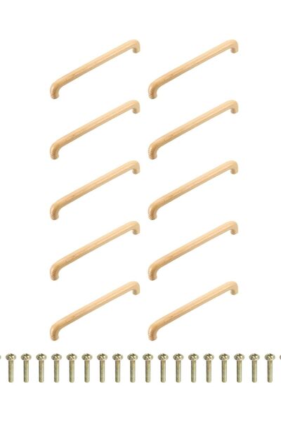 OEM Mânere pentru mobilier pentru dulapuri, 10 bucăți, din lemn rezistente, m...