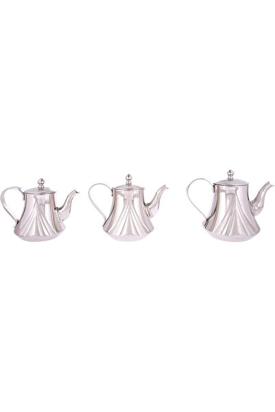 Generic Stainless Steel Teapot from Al-Saif, Set of 3 Sizes: 700g/900g/1.2L, ...