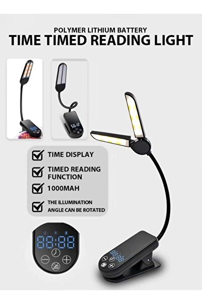 Gerenic Reading Book Clip Light LED Clip Reading Light with Eye-Care Function...