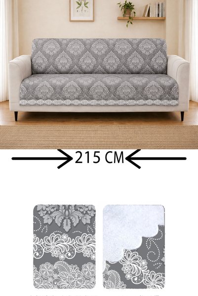 GECE HOME غطاء أريكة مطبوع رقميًا بأزرار ناعمة، غطاء أريكة متعدد الأغراض، غطاء سرير قابل للطي، مضاد للانزلاق مع إسفنج 165 × 215