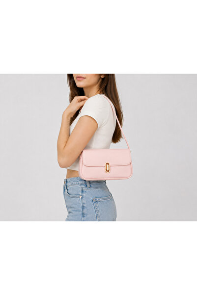 DIA Accessories Minimalist Pembe Kadın Omuz Çantası – Şık ve Günlük Kullanıma...