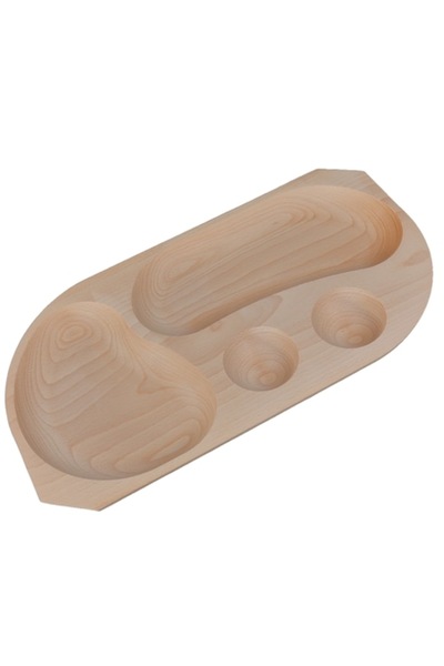 LimArt Platou din lemn pentru servirea aperitivelor, 43x23 cm, rustic, rezistent