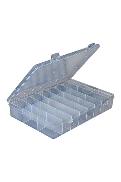 OEM Organizator plastic pentru unghii false, 24compartimente