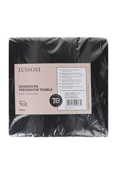Lussoni Еднократни нетъкани перфорирани черни кърпи - Dsp Foil Towel Fabric P...