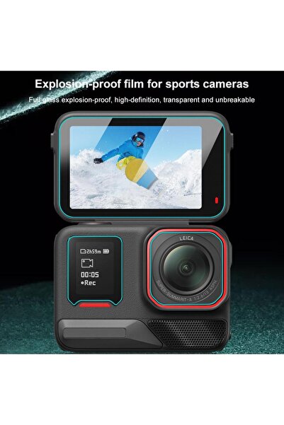 PULUZ Protector din sticlă securizată 9H, pentru Insta360 Ace Pro 2, Lentilă + Ecran frontal / posterior