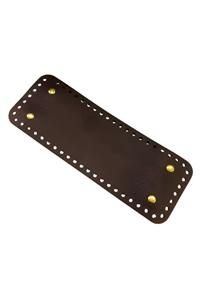 EleganTShoP Rivetli Deri Çanta Tabanı Dikdörtgen 23*8,4 cm