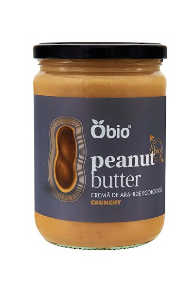 OBİO Crema de arahide crunchy bio 500g