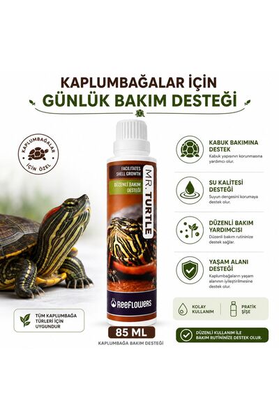 ReeFlowers Turtle Fresh 85 ML Kaplumbağa Kabuk Gelişimi Destekleyici