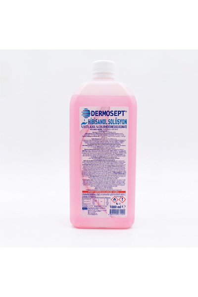 MEDİKAL Dermosept Hibisanol Solüsyon Klorheksidin %4 ( Alkol Bazlı 10%) 1 LT