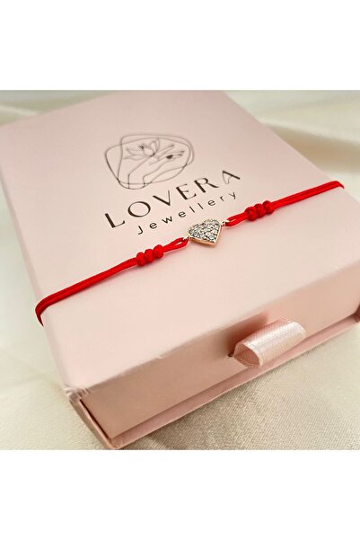 Lovera Jewellery 925 Ayar Gümüş Sertifikalı Rose Renk Kalpli Şans ve Sevgili ...