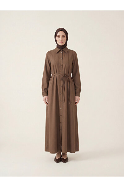 Beyza Giyim 9669 Pile Detaylı Elbise